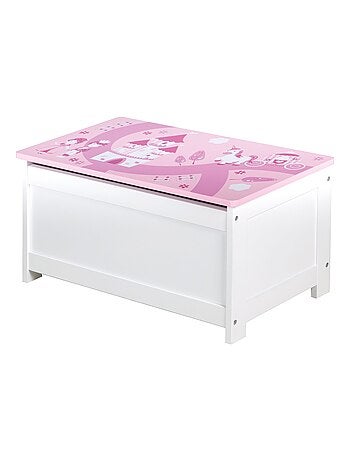 Banc-coffre à jouets en bois motif conte de fées 'Krone' ROBA