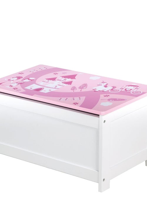 Banc-coffre à jouets en bois motif conte de fées 'Krone' ROBA - Kiabi