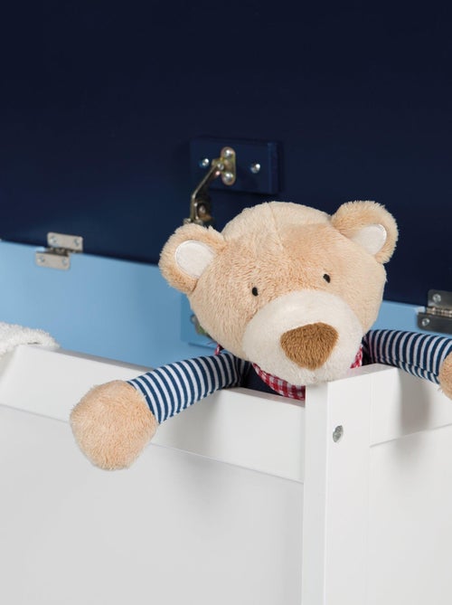 Banc-coffre à jouets en bois motif voiture 'Rennfahrer' ROBA - Kiabi