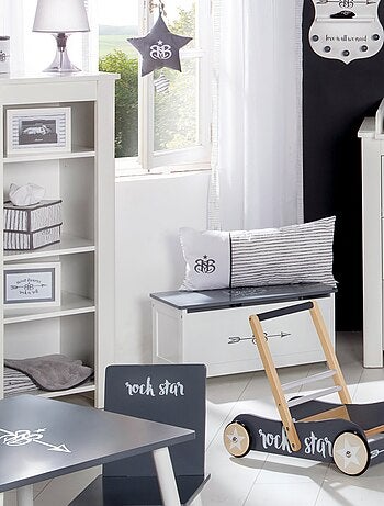 Banc-coffre à jouets en bois 'Rock Star Baby' - ROBA