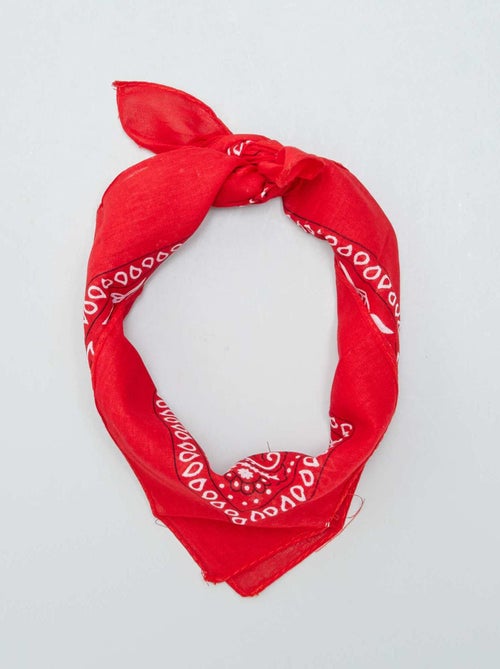 Bandana en coton imprimé - Kiabi