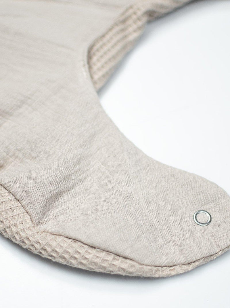 Bandana slabbetje van honingraat katoen Beige - Kiabi