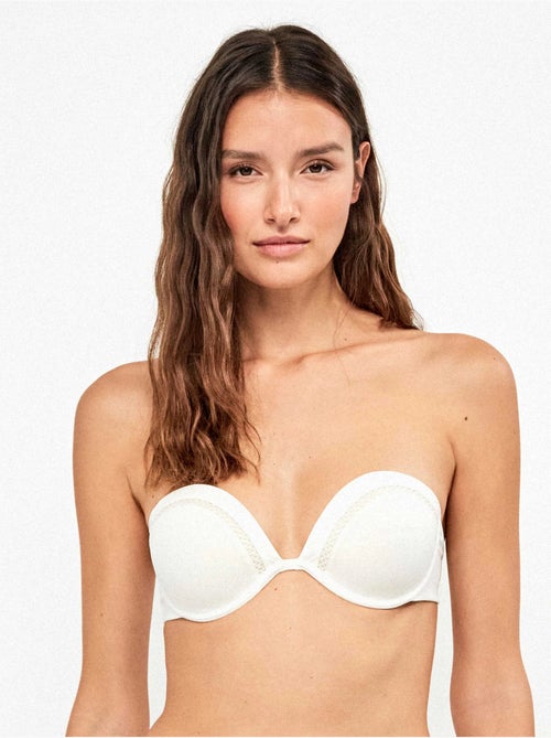 Bandeau bikini top met diepe halslijn - Kiabi