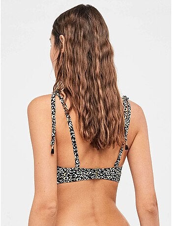 Bandeau bikini top met siliconen beugel