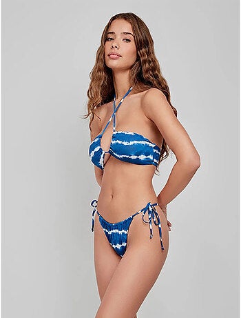 Bandeau bikini top met uitneembaar foam