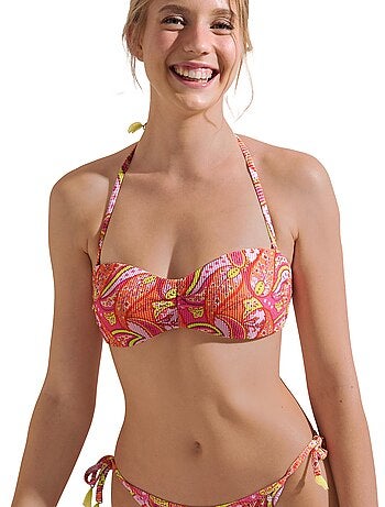 Bandeau bikinitopje zonder beugel kavala