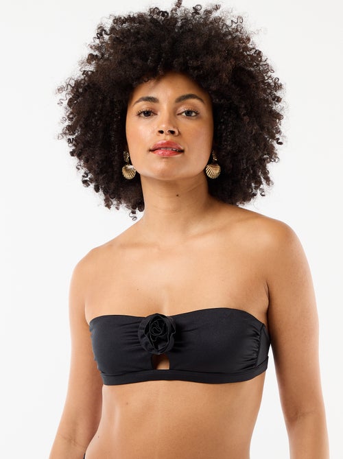 Bandeau de bain avec détail fleur en relief - Kiabi