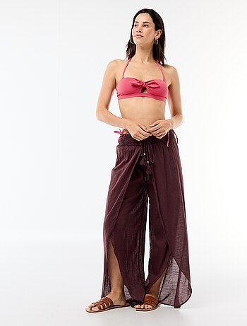 Bandeau de bain imprimé vichy