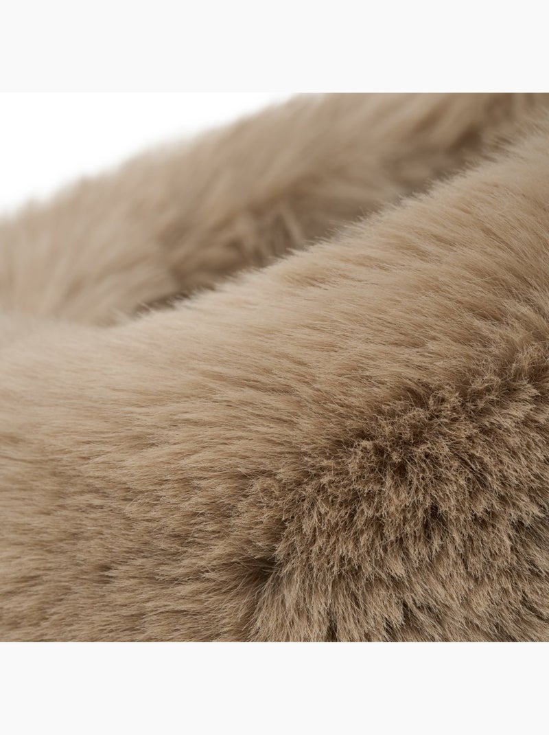 Bandeau de ski rétro en fausse fourrure homme et femme zeit camel Beige - Kiabi