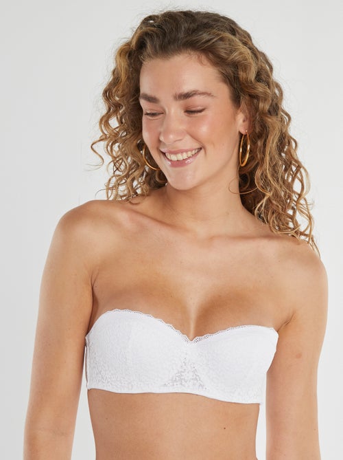 Bandeau dentelle à coques - Kiabi