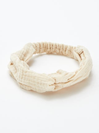 Bandeau en gaze de coton