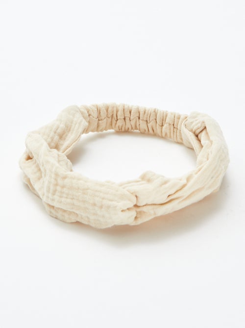 Bandeau en gaze de coton - Kiabi