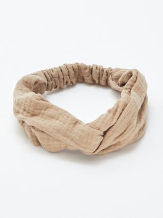 Bandeau en gaze de coton