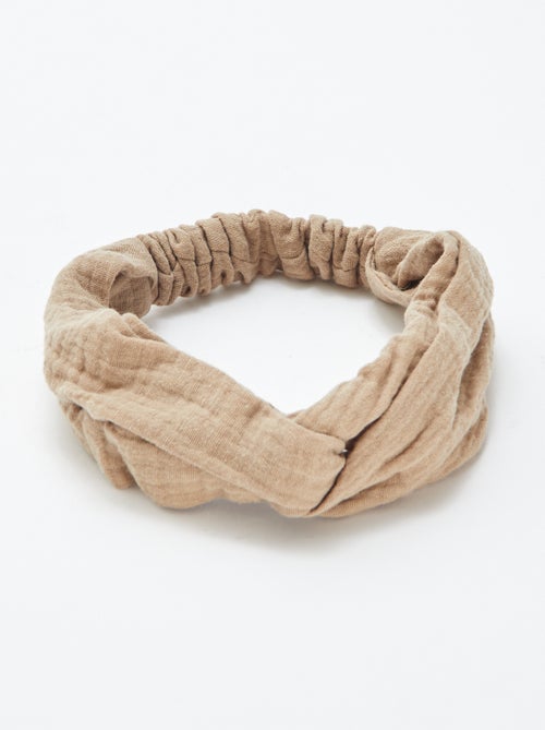 Bandeau en gaze de coton - Kiabi