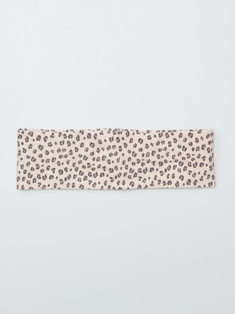 Bandeau en maille Marron - Kiabi