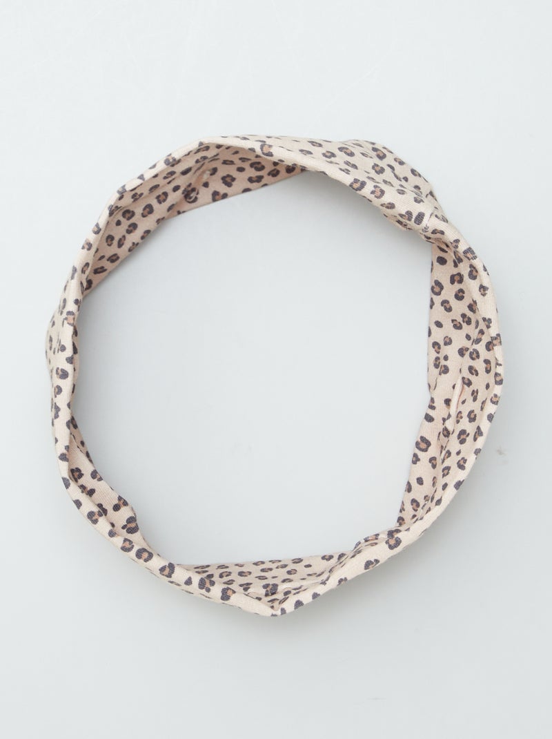 Bandeau en maille Marron - Kiabi