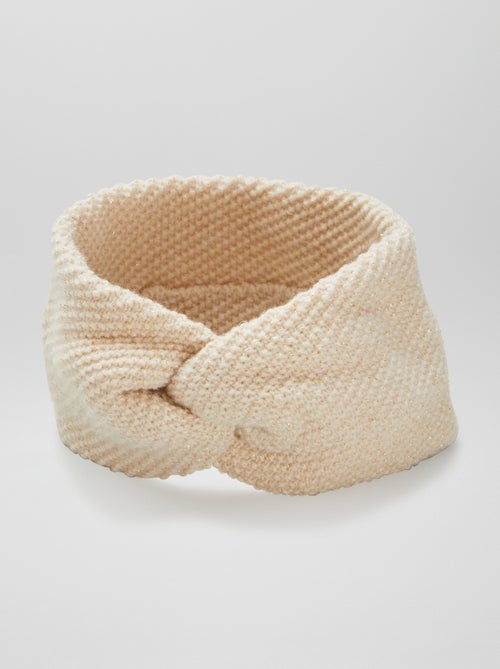 Bandeau en maille tricot - Kiabi