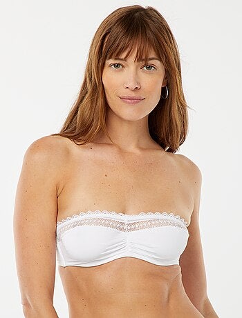 Bandeau en microfibre avec dentelle
