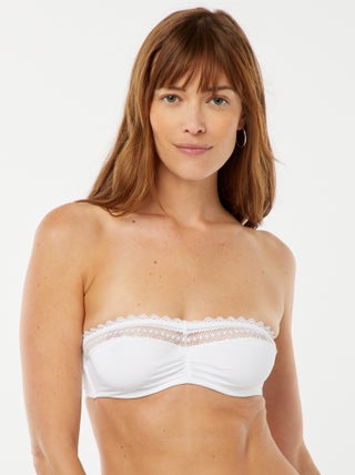 Bandeau en microfibre avec dentelle