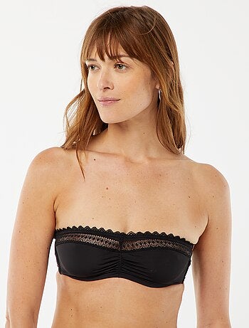 Bandeau en microfibre avec dentelle