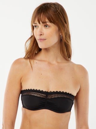 Bandeau en microfibre avec dentelle