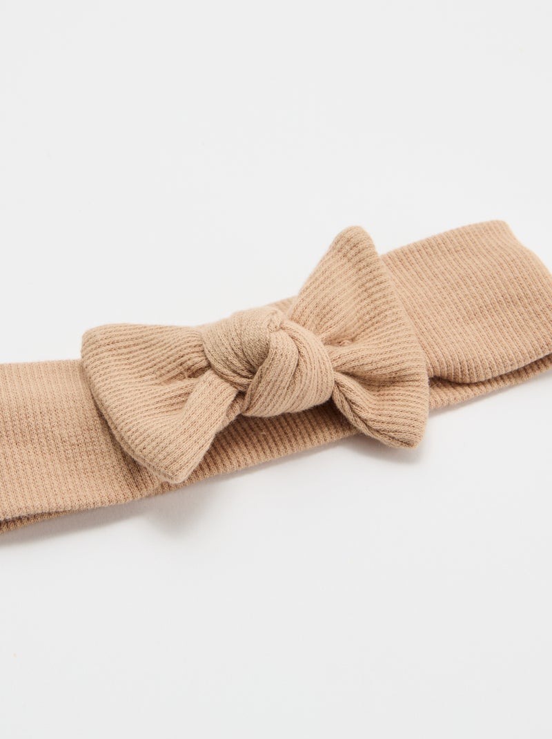 Bandeau nœud Beige - Kiabi
