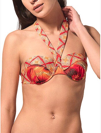 Bandeau zwempak topje broadway rood