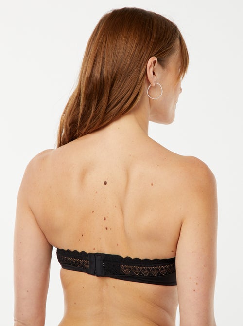 Bandeaubeha van microvezel met kant - Kiabi