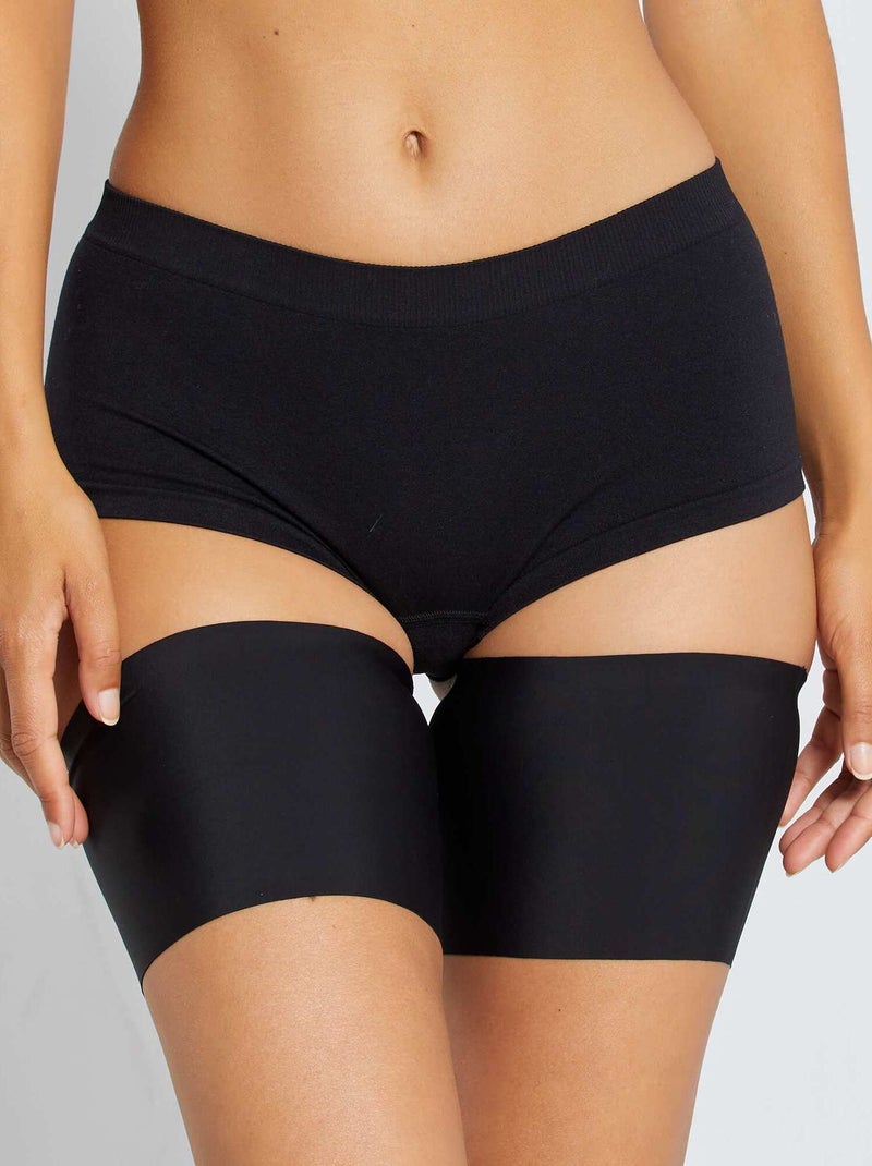 Bandes cuisses anti-frottement 'By Bra' noir - Kiabi