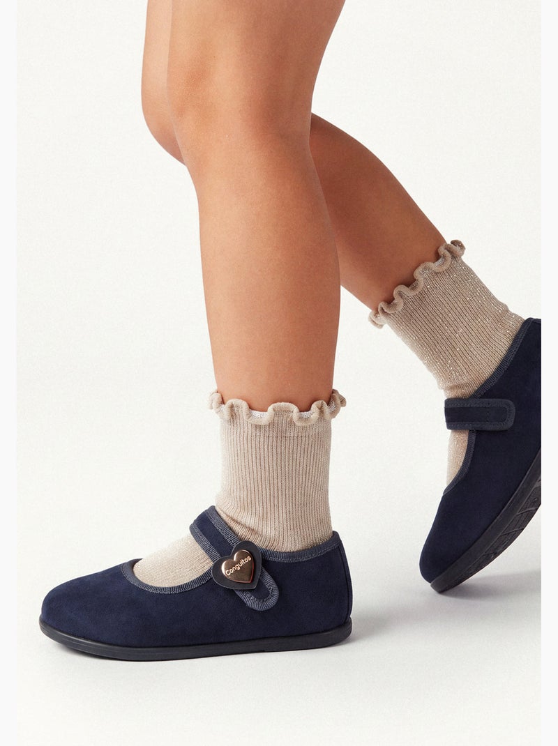 Bandschoenen conguitos barefoot goflex Marineblauw - Kiabi