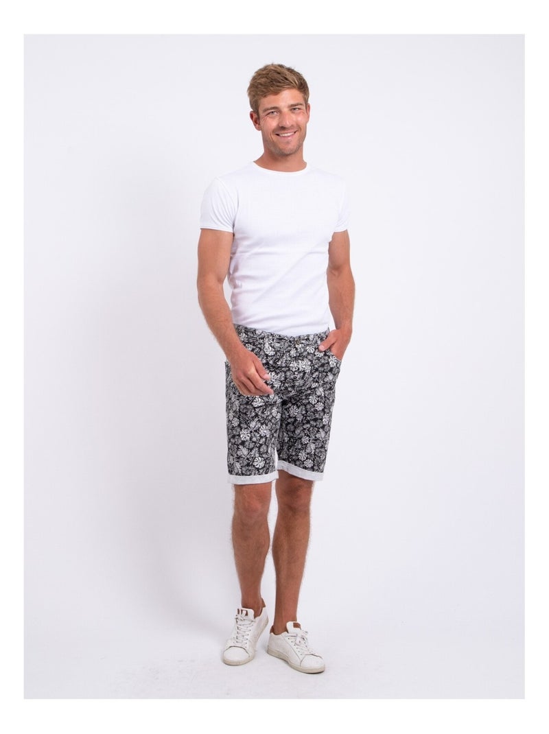 BANEM Bermudashorts met print Zwart - Kiabi