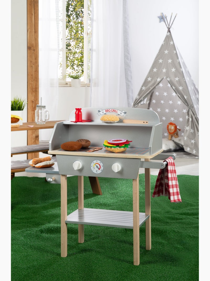 Barbecuekeuken voor kinderen + accessoires 'BBQ Grill' ROBA Grijs - Kiabi