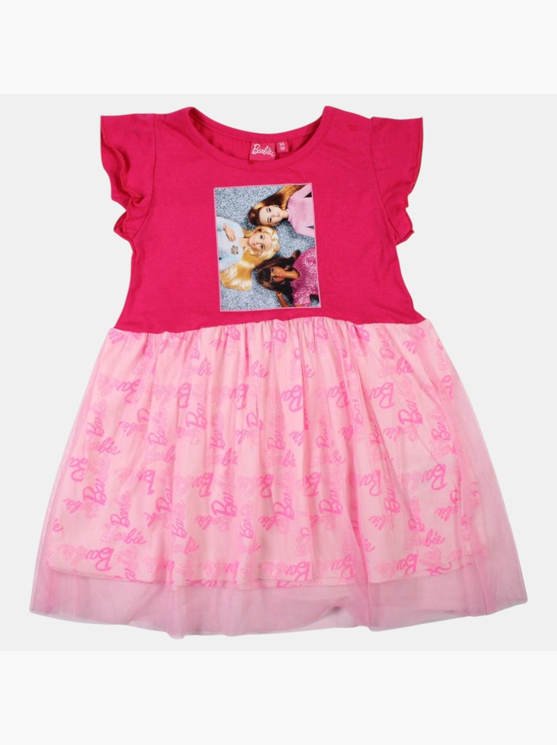 Barbie - Jurk Fuchsia roze - Kiabi