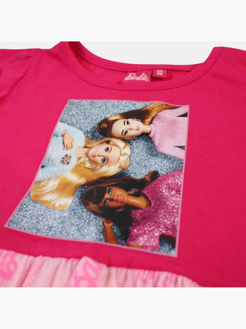 Barbie - Jurk Fuchsia roze - Kiabi