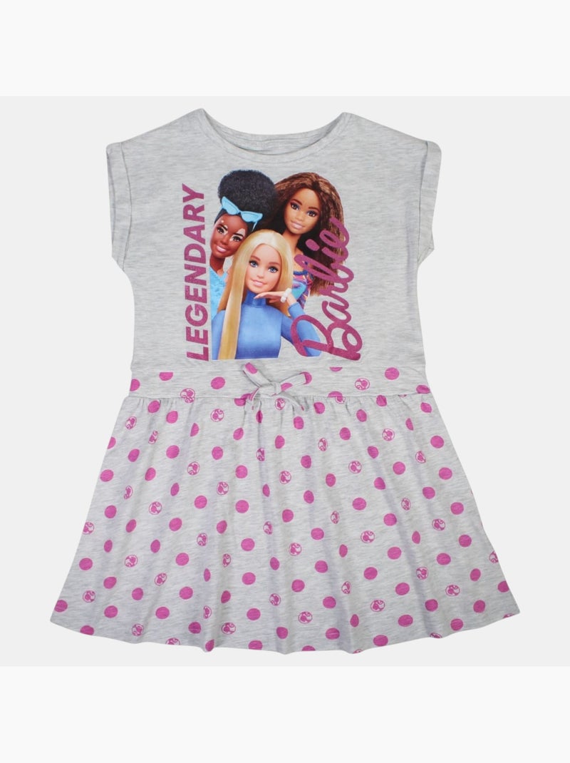 Barbie - Jurk meisje Grijs - Kiabi