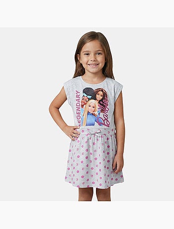 Barbie - Robe fille avec motifs rond