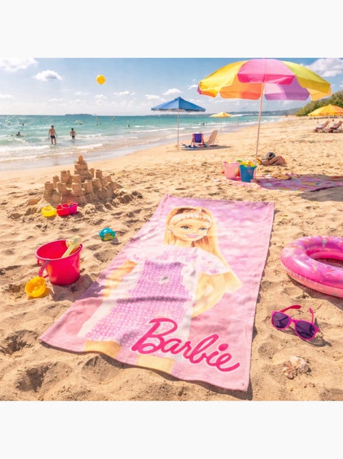Barbie - Serviette de plage fille avec personnage - Kiabi Barbie - Serviette de plage fille avec personnage - Kiabi