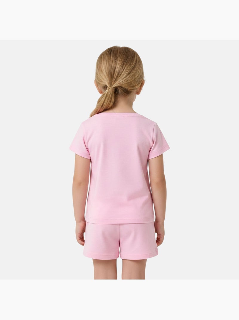 Barbie - Set T-shirt en short Roze - Kiabi