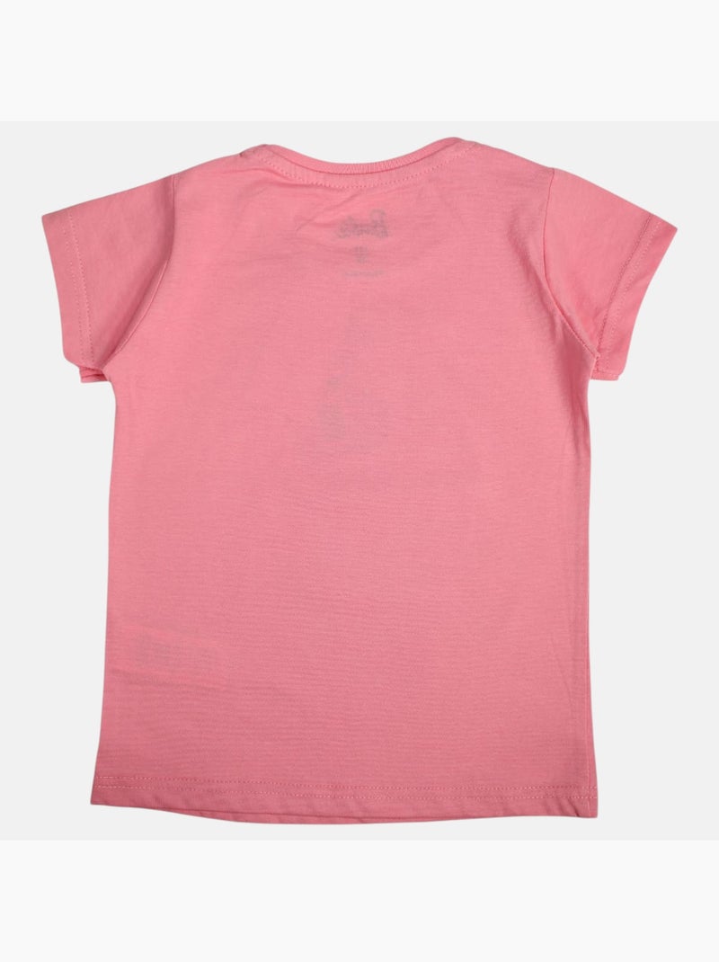 Barbie - T-shirt korte mouwen meisje Roze - Kiabi