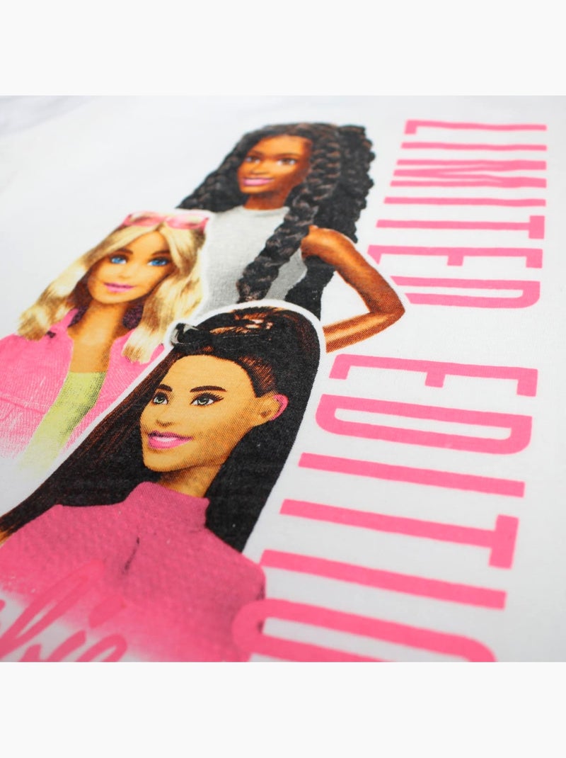 Barbie - T-shirt korte mouwen meisje Wit - Kiabi