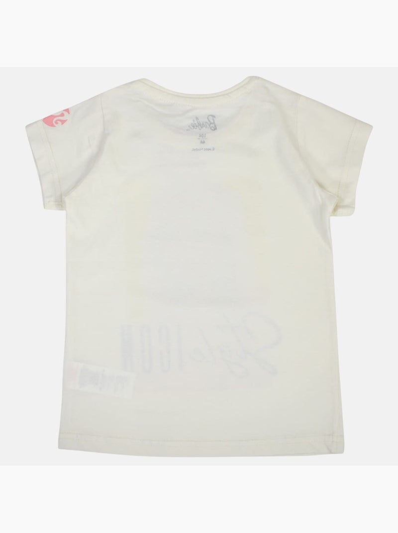 Barbie - T-shirt korte mouwen meisje Wit - Kiabi