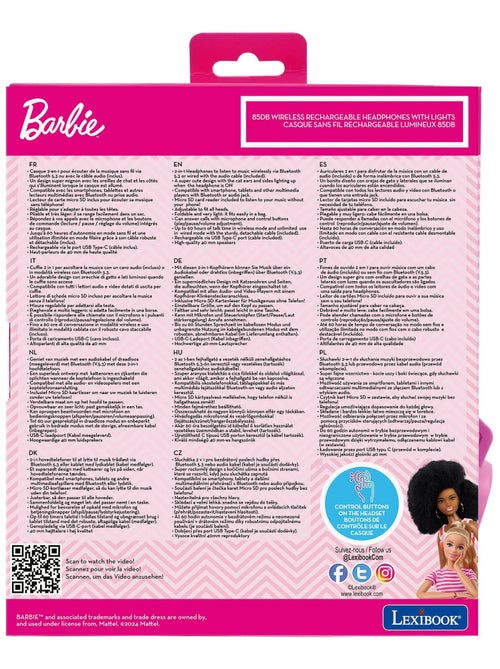 Barbie bright oplaadbare draadloze koptelefoons met kat oren - Kiabi Barbie bright oplaadbare draadloze koptelefoons met kat oren - Kiabi