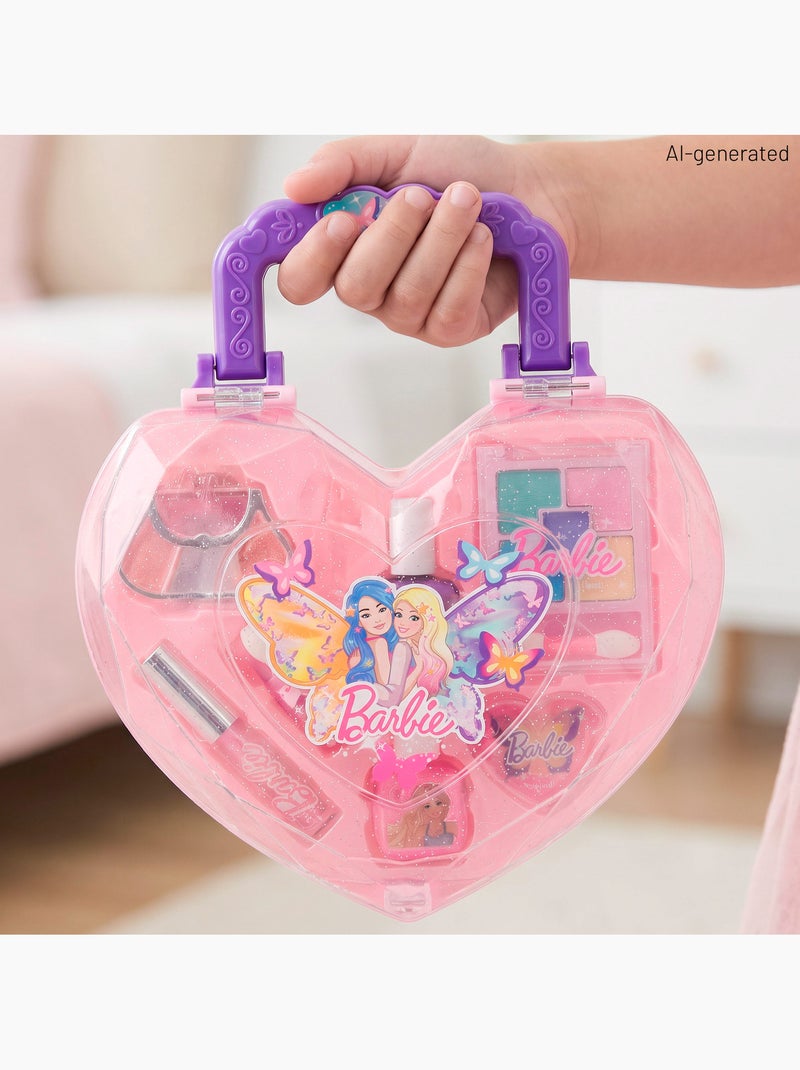 Barbie coffret de maquillage pour enfants en forme de cœur +5 ans N/A - Kiabi