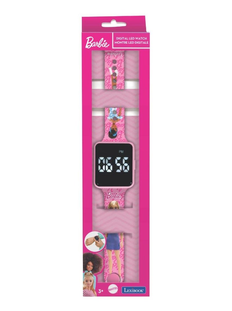 Barbie led digitaal horloge Roze - Kiabi