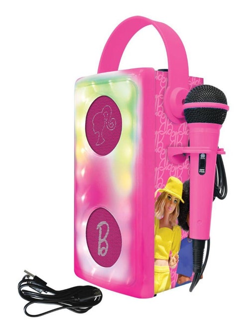 Barbie lichtgevende krachtige bluetooth® luidspreker met microfoon - Kiabi Barbie lichtgevende krachtige bluetooth® luidspreker met microfoon - Kiabi