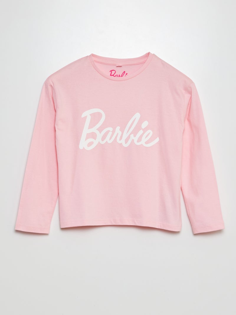 'Barbie'-T-shirt met lange mouwen ROSE - Kiabi