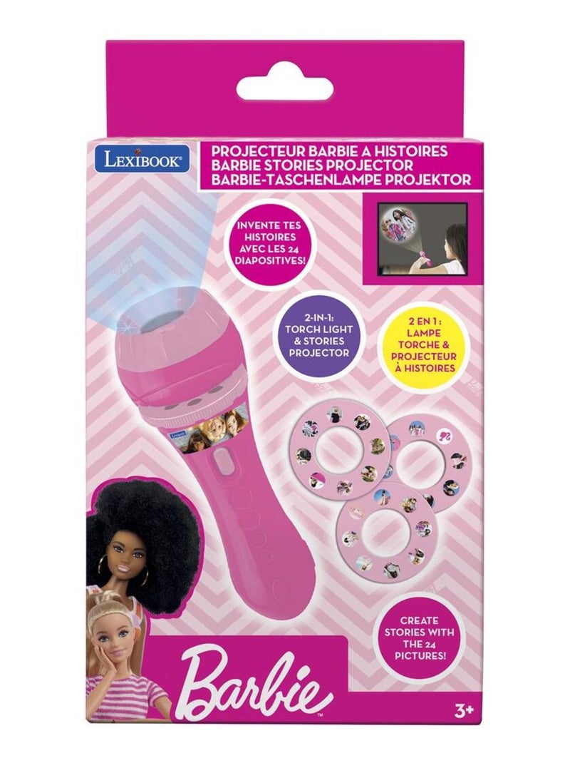 Barbie verhalenprojector en zaklamp Roze - Kiabi
