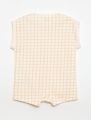 Barboteuse à manches courtes avec motif