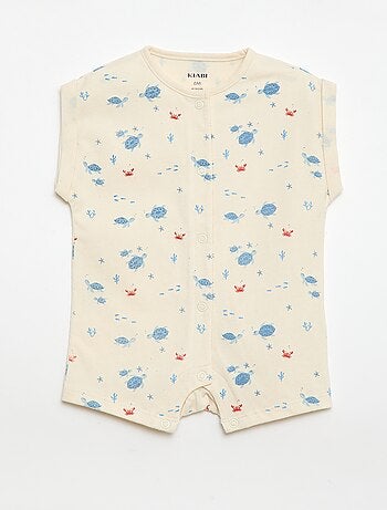 Barboteuse à manches courtes avec motif