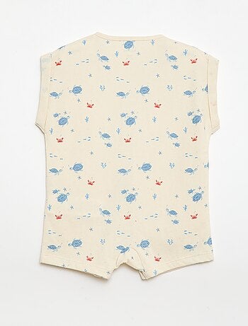 Barboteuse à manches courtes avec motif